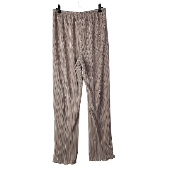 Danskin Rose Gold Crinkle Pleat Straight Leg Casual Pants S - Picture 2 of 3